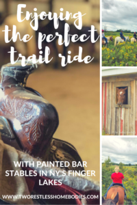 Enjoying the perfect horseback riding trail ride with Painted Bar Stables | Two Restless Homebodies