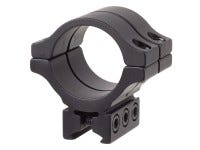 BKL Single 30mm Double Strap Ring, 3/8&#34; or 11mm Dovetail, 1.263&#34; Long, Low, Black