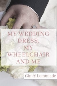 Blog post on wedding dress shopping as a disabled bride. #disability #wheelchairusers #weddingdresses #weddings