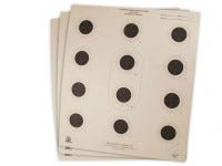 National Target Air Rifle Target, 12 Bullseye, 100 ct