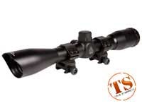 UTG Golden Image 4x32 Rifle Scope, Mil-Dot Reticle, 1/4 MOA, 1&#34; Tube, Weaver Rings