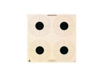 National Target NRA 10-Meter Air Pistol Bullseye Target, 4 Bulls/Page, 100ct