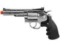 Dan Wesson 4&#34; CO2 Airsoft Revolver, Silver