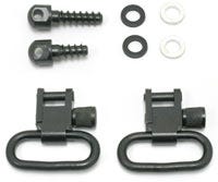 GrovTec Swivel Set, Wood Screws, Fits Bolt-Action Rifles, 1&#34; Loops, Black Oxide