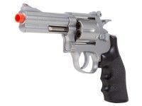 TSD Sports Spring Revolver - 4&#34; Barrel, Silver/Black