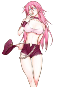 A picture of Poison from Final Fight. This character has been featured on many lists of trans representation in video games but no one explicitly confirmed they were trans.