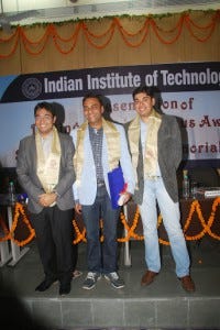 (L to R) Mr. Abhay Singhal, Mr. Amit Gupta and Mr. Naveen Tewari at the DAA Ceremony