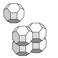 illustration of the packing of tetradecahedra