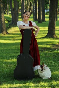 Lauren Parsons as Maria in MoorArts' The Sound of Music