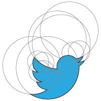 the twitter logo using the golden ratio