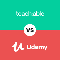 teachable vs udemy logos