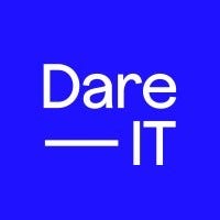 Dare IT logo: blue background and white letters that read Dare IT