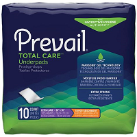 Prevail Total Care Underpads — Super Absorbent