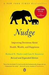 Front cover of Nudge by Richard Thaler