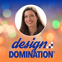 Design Domination Podcast logo.