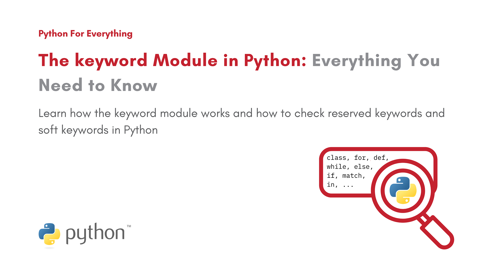 The keyword Module in Python: Everything You Need to Know