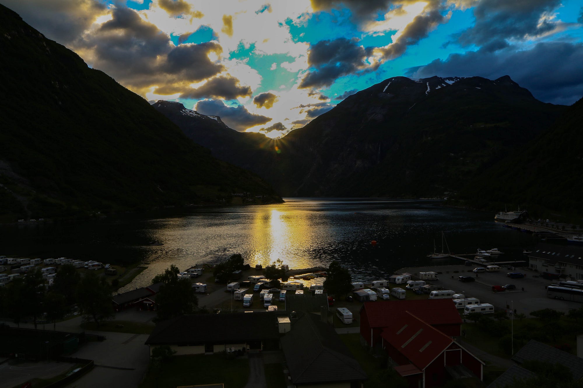 geiranger sunset