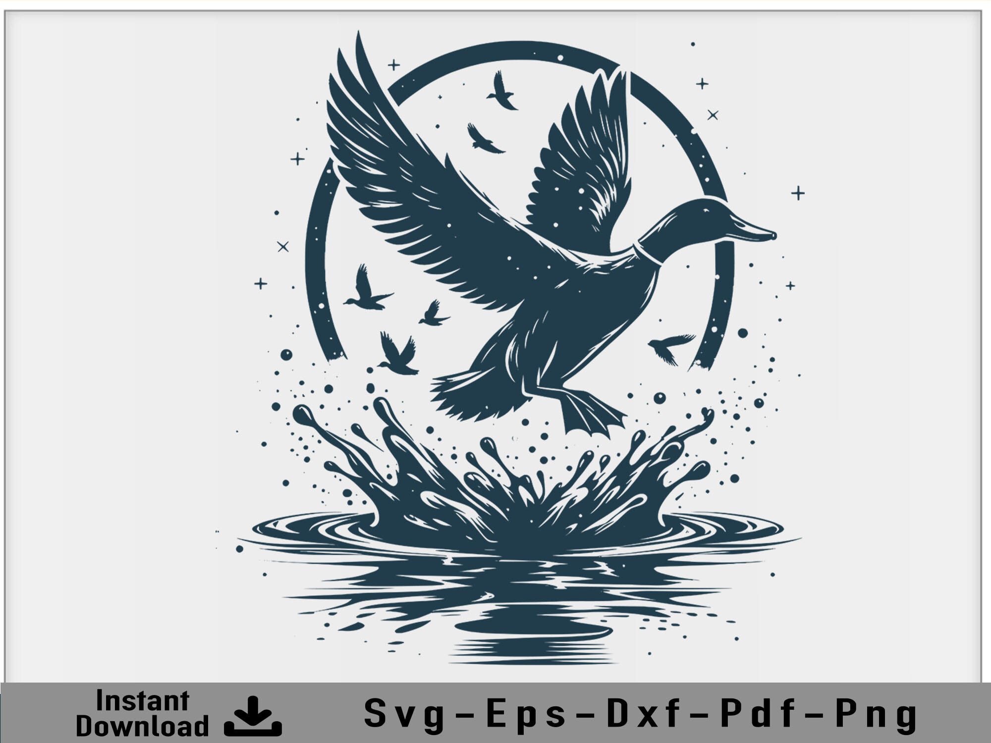 Duck Hunting Svg Vector Silhouette File (Craft Graphics)