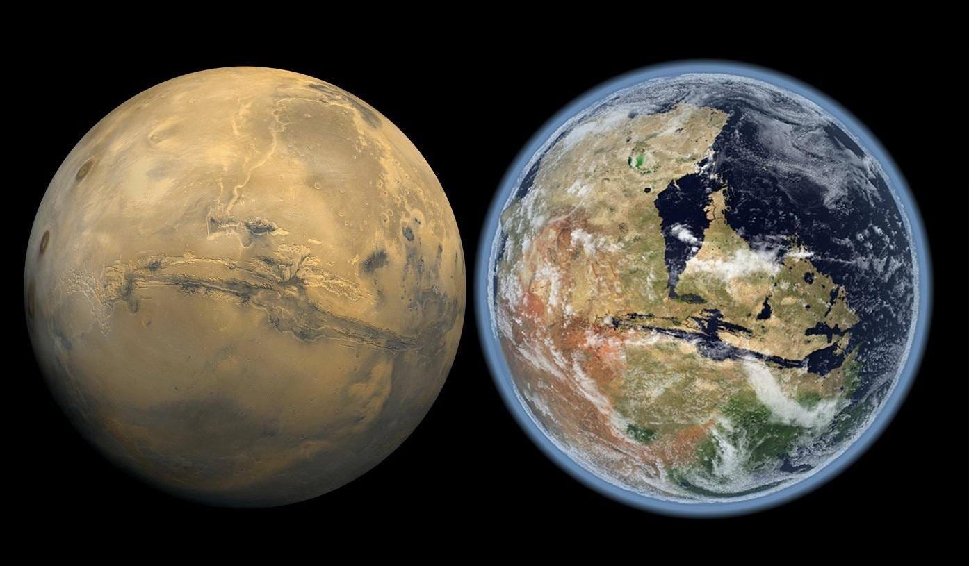 Another Blue Marble What Mars Looked Like When It Had Water