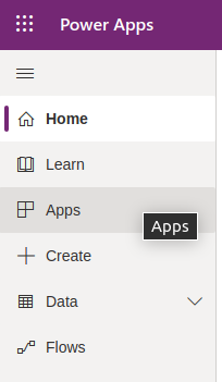 Select Apps from the left pane.