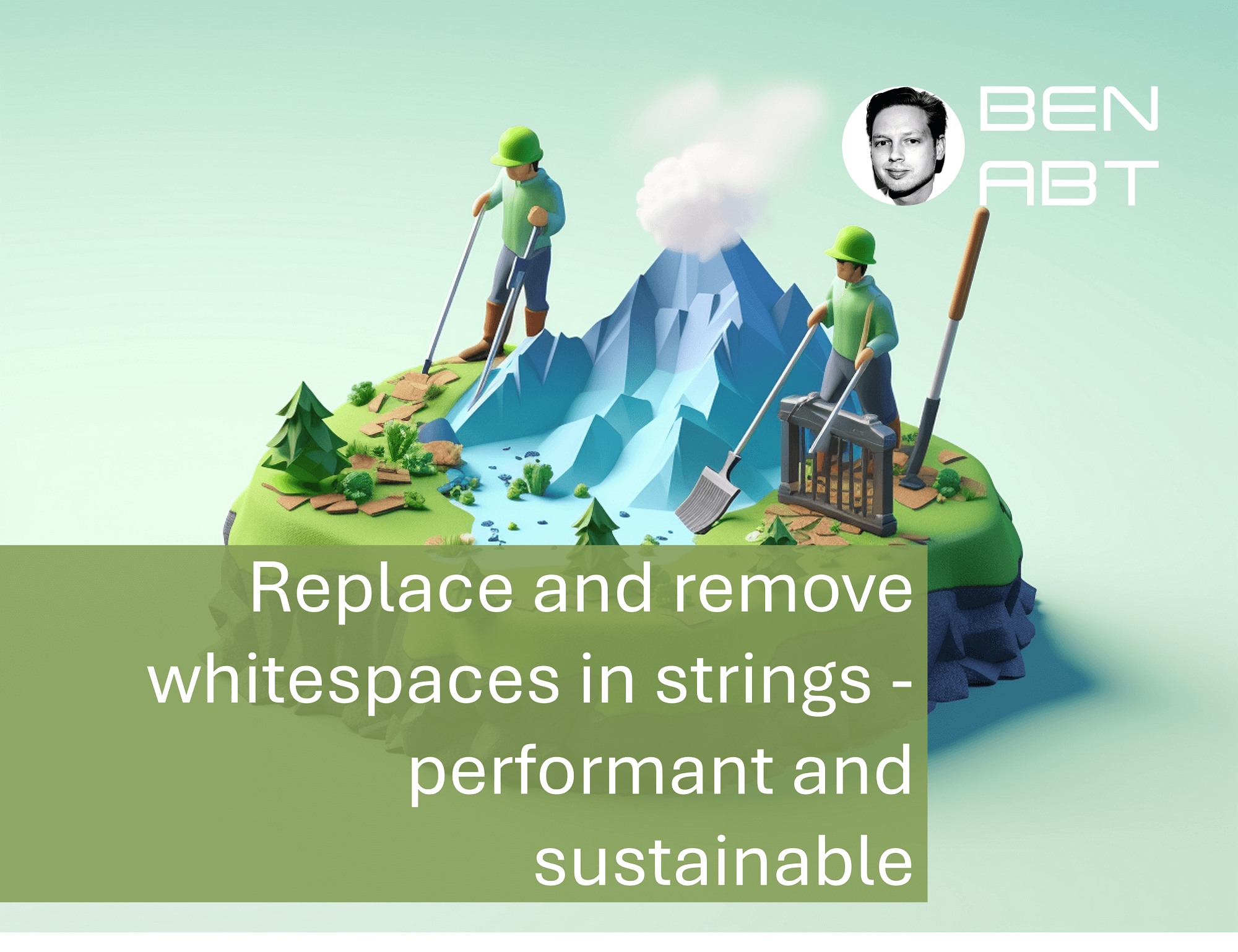 Replace and remove whitespaces in strings — performant and sustainable