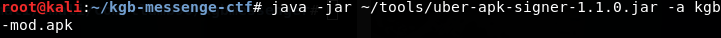 Note: I downloaded Uber Apk Signer and created a directory called tools and move it to that directory