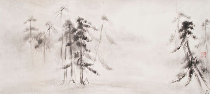hasegawa tohaku, pine trees