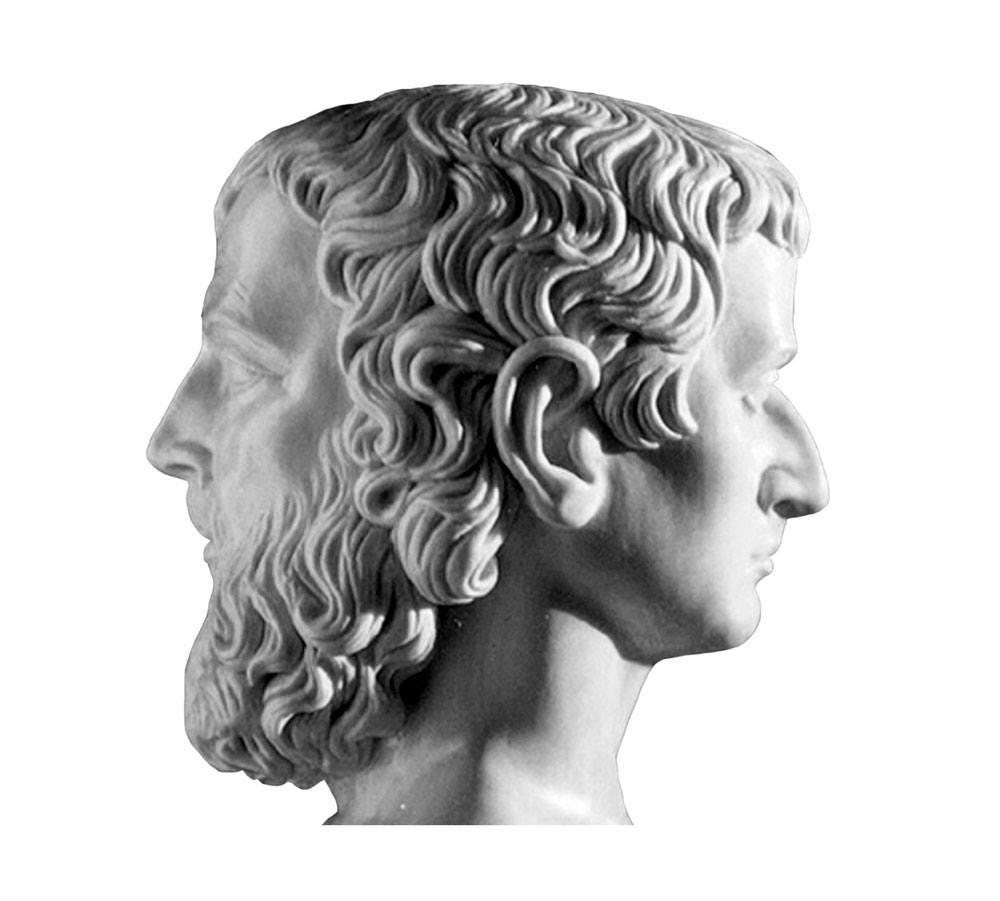 Janus, the Roman [god](https://en.wikipedia.org/wiki/List_of_Roman_deities) of beginnings, gates, transitions, time, duality. It seemed the right god to mention, giving the topic and the month of this issue, right?