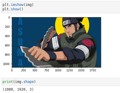 The Image size is 1080 x 1920, but what is the 3?, it is the number of channels.