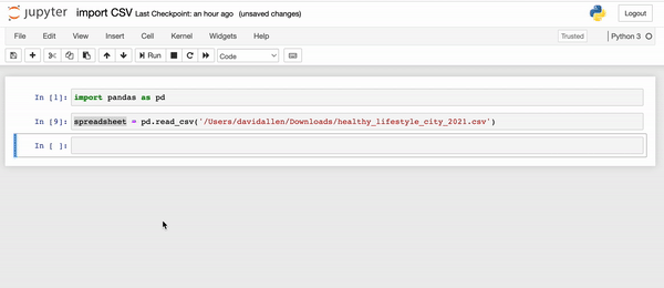 How To Import A CSV Into A Jupyter Notebook With Python And Pandas