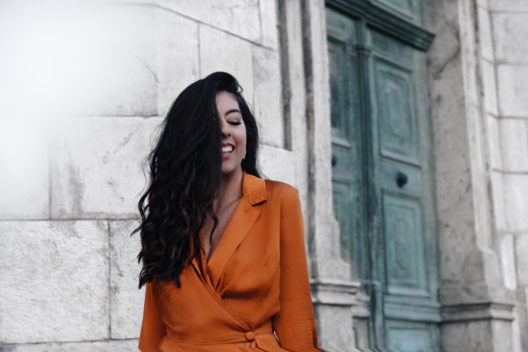 Marigold shirt dress