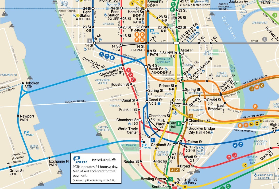 A More Complete Transit Map for New York & New Jersey