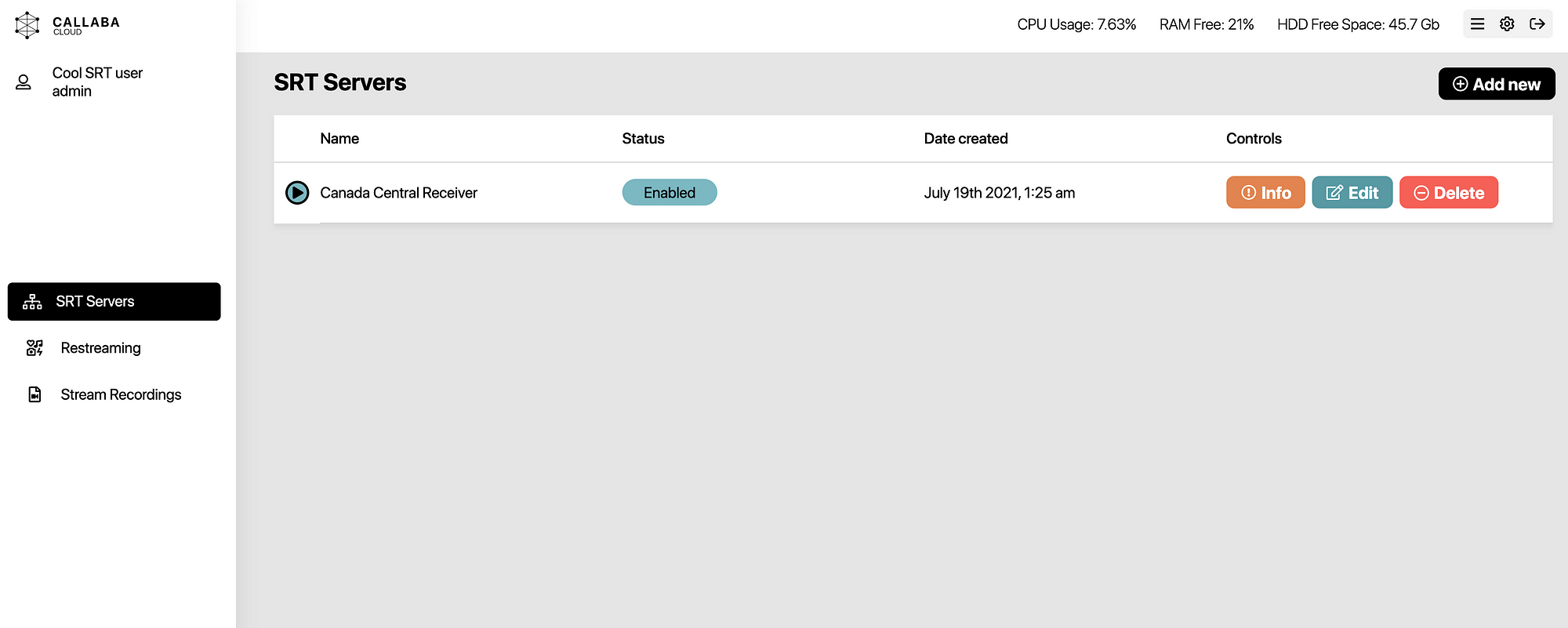 How to set up streaming from JVC GY-HC500U camera using SRT protocol and  Callaba Cloud