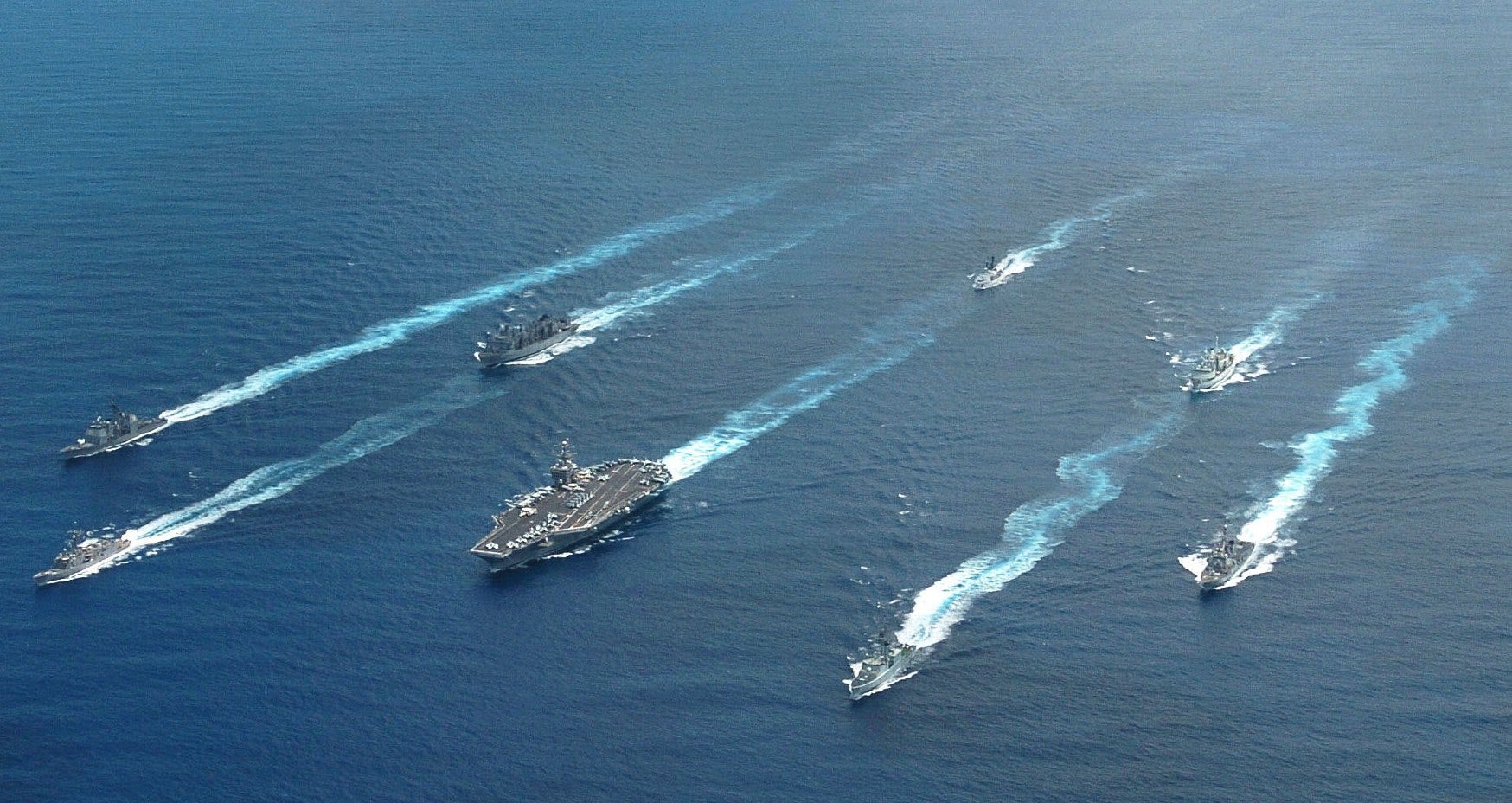 China Flaunts First Carrier Battle Group Photo Op – War Is Boring – Medium