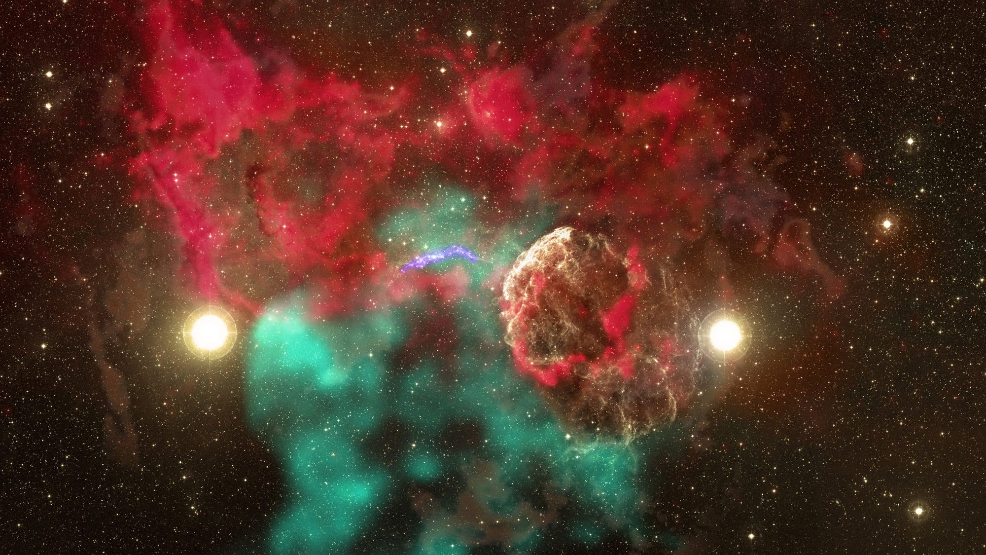 A cosmic first: separated sibling stars reunited by supernovae