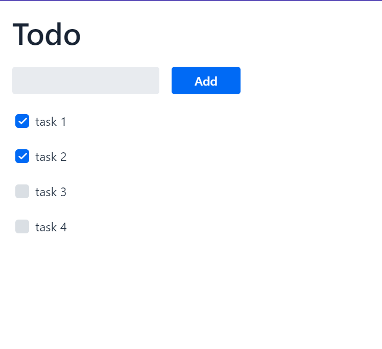 To-do app with tasks