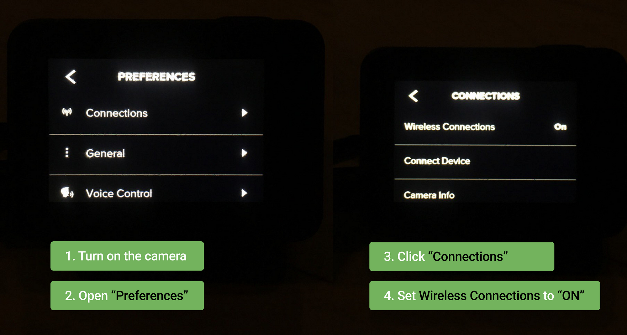 change wifi settings in quik gopro