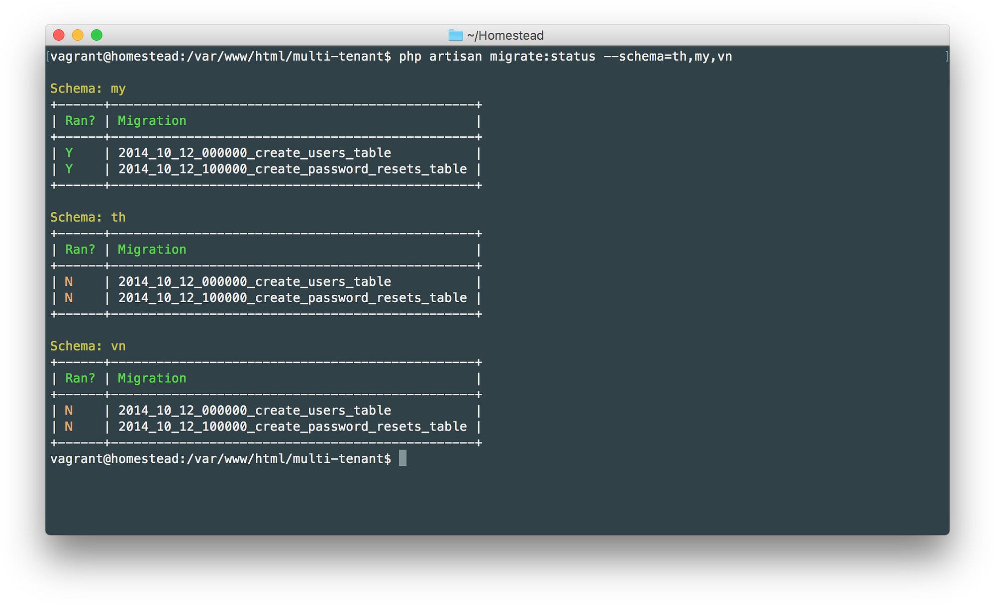 table migration pivot 5 laravel new to add migration Extending command Laravelâ€™s options