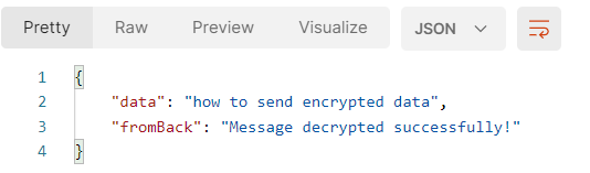 Decryption response