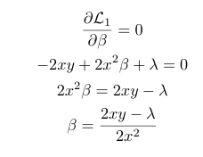 Optimizing lasso regression for β&gt;0