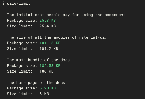 An example of [size-limit](https://github.com/ai/size-limit) output