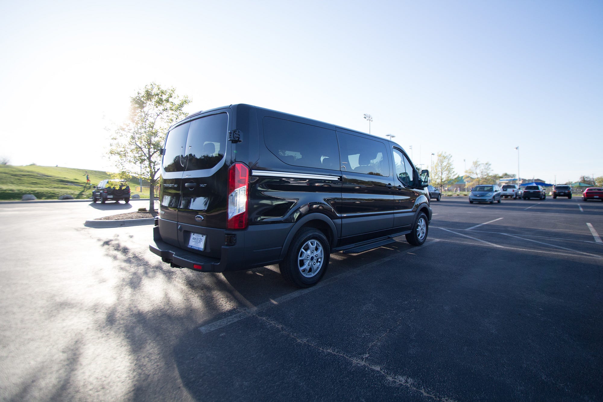 2017 Ford Transit Review Large Family Edition Marshall Hines Medium Our Van Which Is The Low Roof Model Doesn T Require As Much Forethought For Vertical Clearance It Fits Most Places