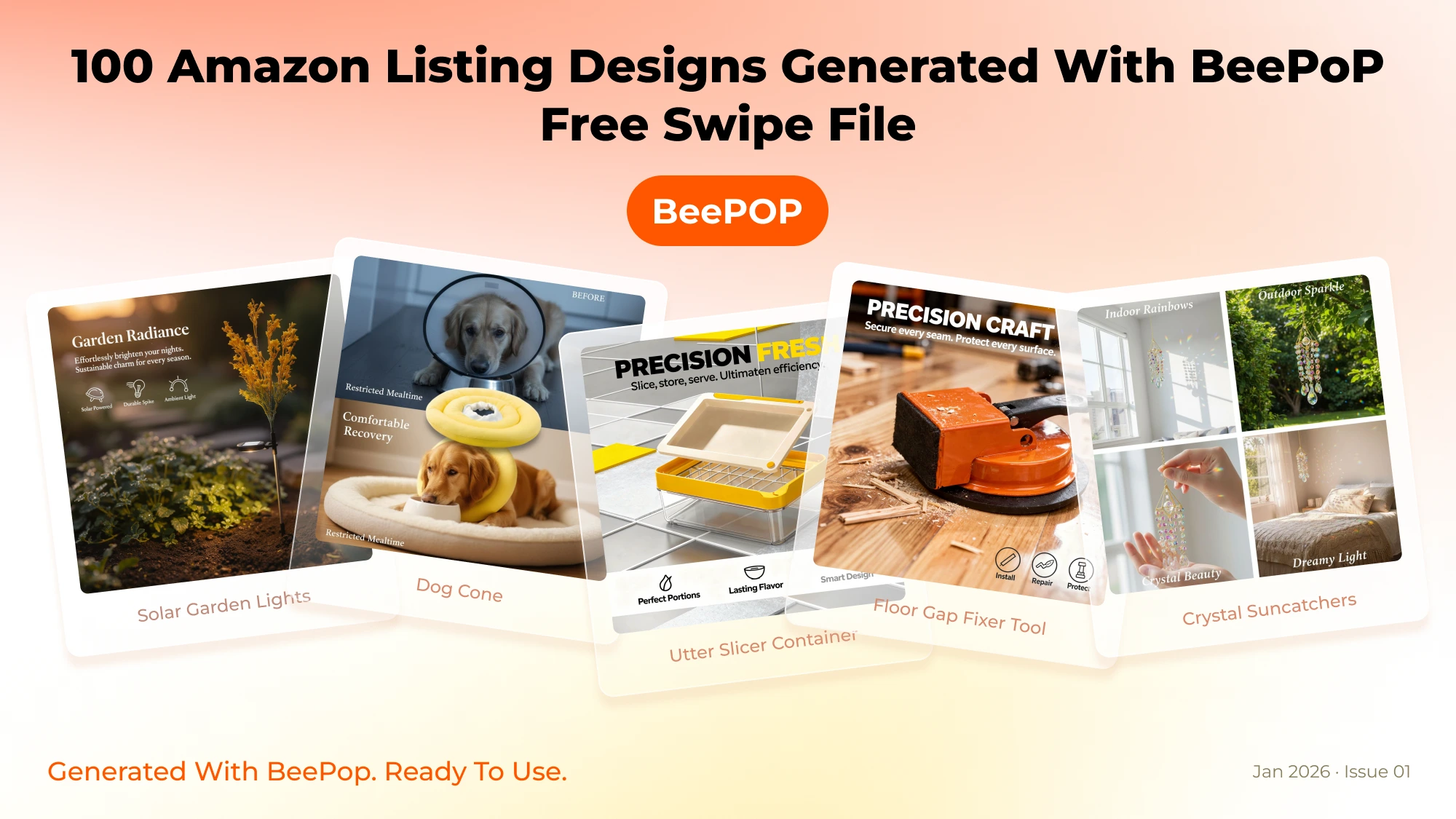 100 Amazon Listing Designs Generated with BeePop — Free Swipe File
