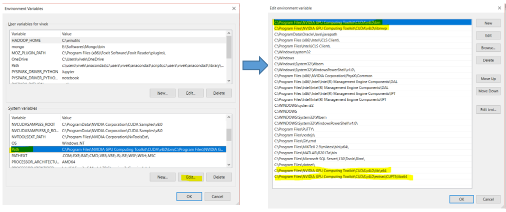 Как установить tensorflow gpu windows