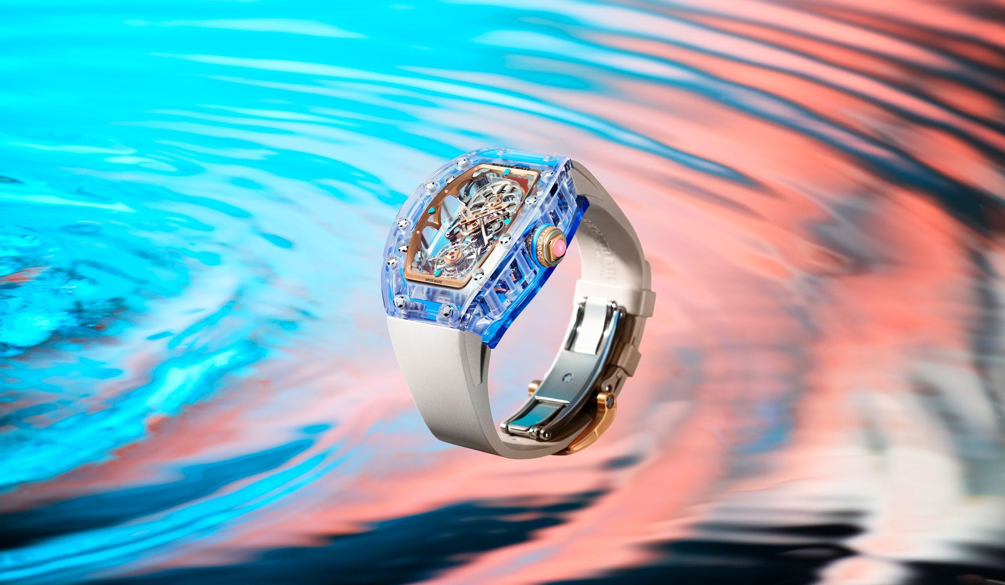 Richard Mille signe une prouesse horlogère en saphir