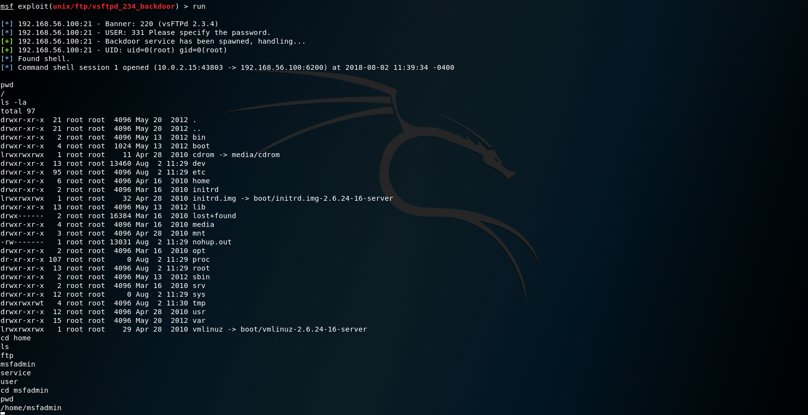 Как установить metasploit в kali linux