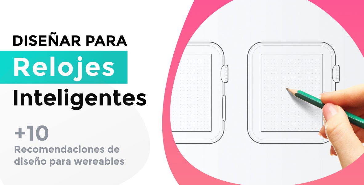 Imagen de wireframes Apple Watch y título de de artículo