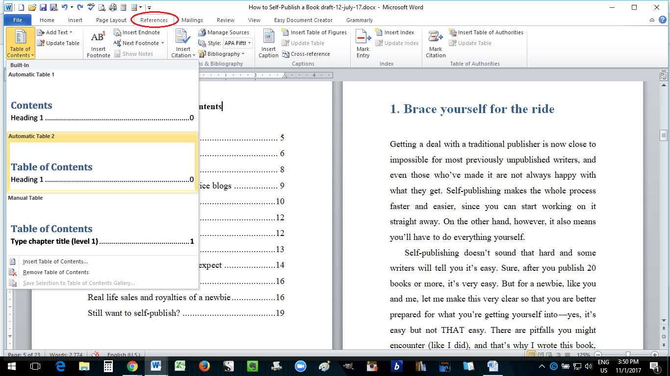 Paperback Formatting In MS Word: How to Self-Publish a Book — Part 10