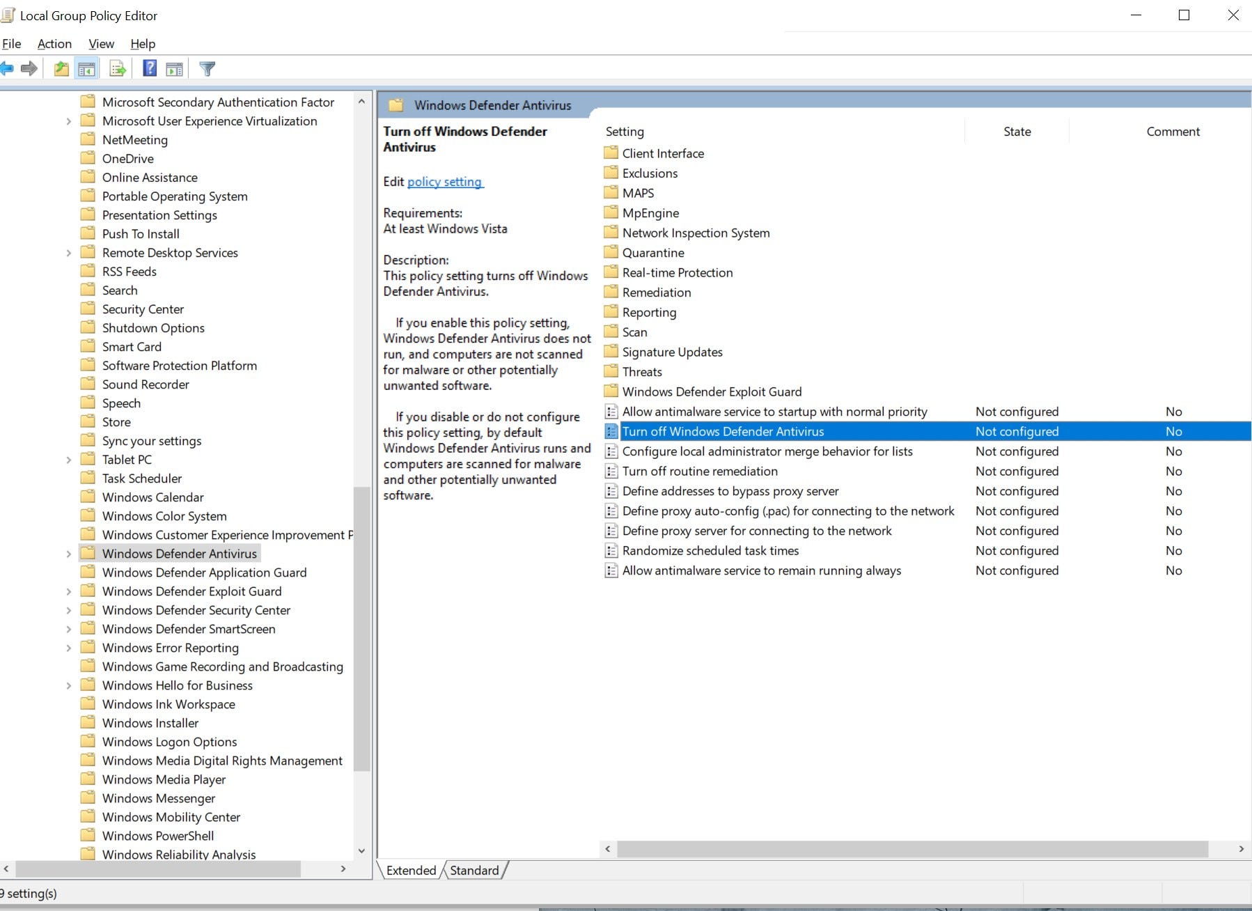 Windows Defender Service Cannot Start Ambrose Little Medium