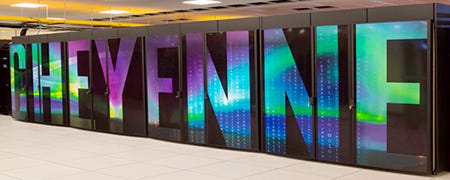 Cheyenne is a 5.34-petaflops, high-performance computer operated by NCAR.